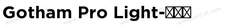 Gotham Pro Light字体转换